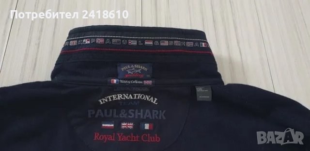 Paul & Shark Cool Touch Woll International Cardigan Knitted Full Zip Mens Size 2XL ОРИГИНАЛ! Мъжка В, снимка 17 - Пуловери - 48664460