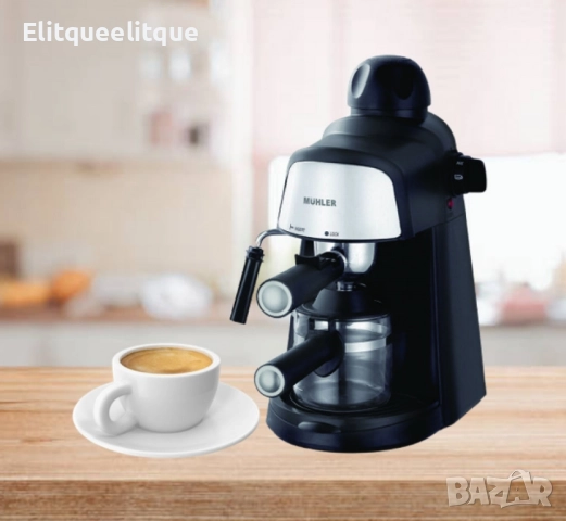 Еспресо машина MUHLER, 3.5 бара 2 в 1 Гаранция: 24 месеца., снимка 3 - Кафемашини - 52339778