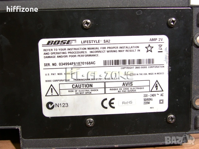  Bose lifestyle sa2 amp 2v , снимка 8 - Ресийвъри, усилватели, смесителни пултове - 53694277