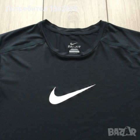 100 % оригинална черна тениска NIKE / Найк размер L от САЩ , снимка 3 - Тениски - 45525557