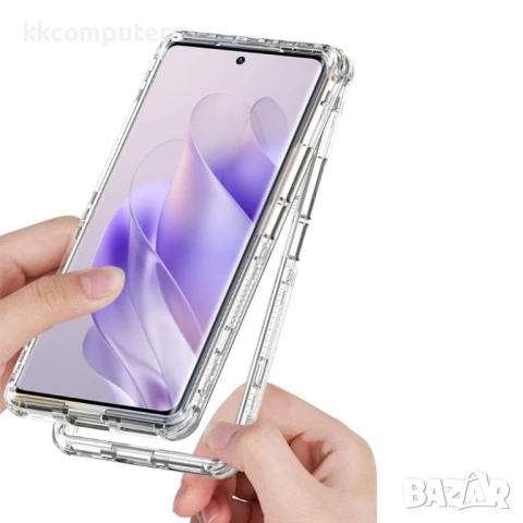 Infinix Note 40 Pro Clear Acrylic Hybrid TPU + PC Калъф и Протектор, снимка 2 - Калъфи, кейсове - 51281574