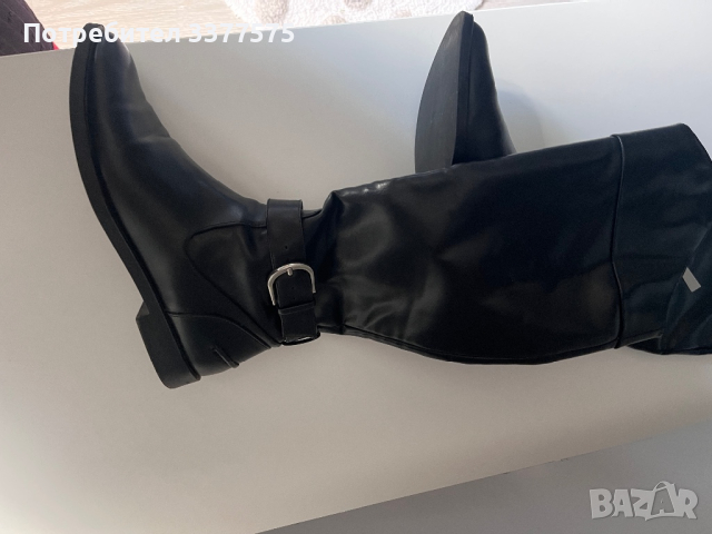 Zara ботуши черни чизми, снимка 11 - Дамски ботуши - 44939465