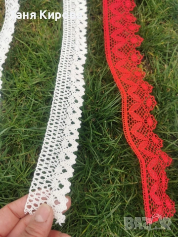 Плетена, памучна дантела, снимка 3 - Други ценни предмети - 53782993