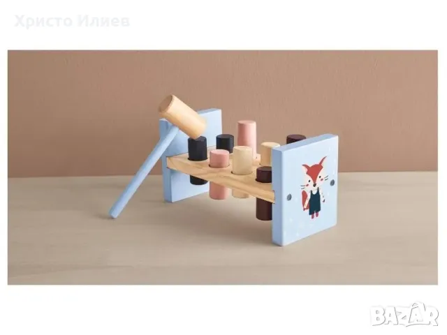 Дървена игра с чукче, снимка 5 - Образователни игри - 49709157