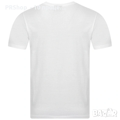 Мъжка тениска Lotto, 100 % памук, бяла, снимка 3 - Тениски - 53620746