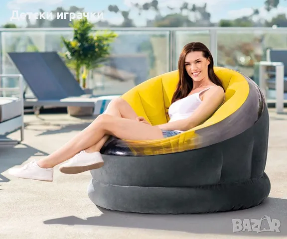 Надуваем ергономичен фотьойл INTEX Empire, 112 х 109 х 69 см, снимка 10 - Надуваеми играчки - 50076081