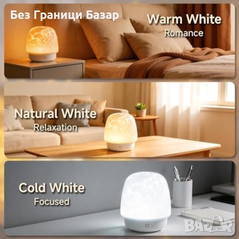 Нова Водоустойчива RGB лампа Bluetooth колонка 16 цвята с таймер USB-C дистанционно, снимка 6 - Други - 54155459