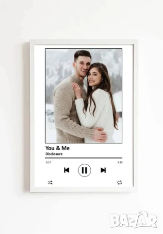 рамка със снимка и заглавие на любима песен , снимка 5 - Картини - 51208555