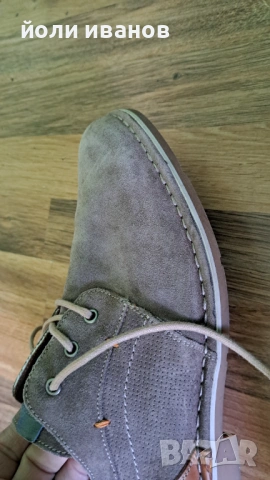 Кожени шити обувки от Албания-46 номер, снимка 3 - Маратонки - 53777966