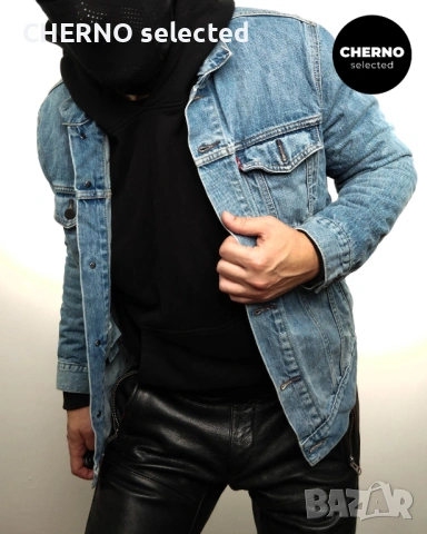 Мъжко синьо дънково яке LEVI’S Trucker Denim Jacket – размер L , снимка 8 - Якета - 54018870