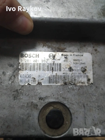 компютър CITROEN XANTIA PEUGEOT 406 1.9TD, 9624519580, BOSCH ,0281001262, снимка 2 - Части - 53222543
