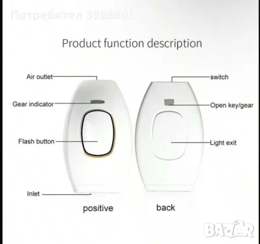 Апарат за Лазерна епилация, снимка 2 - Друга електроника - 46841026