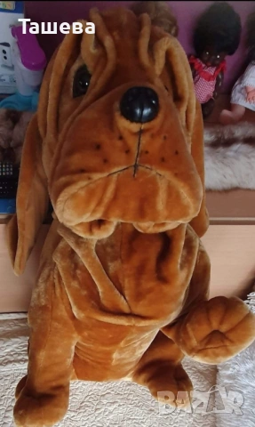 Голяма плюшена играчка куче , снимка 2 - Плюшени играчки - 53813310