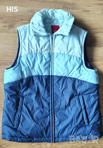 Детски елек Esprit, син, пухкав и мек, 10-11 год