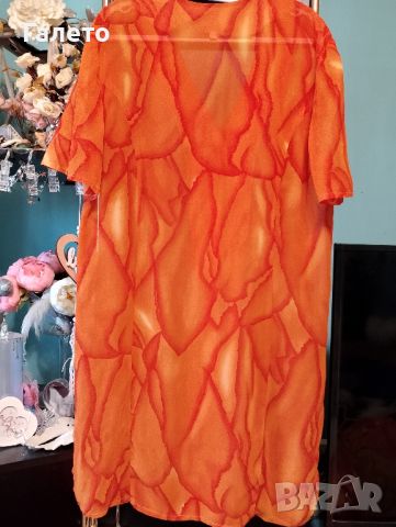 Красиво цветно оранжево лятно сако , снимка 2 - Сака - 45717347