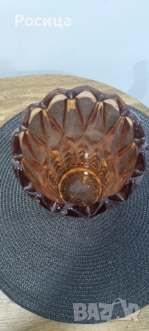 Ретро стъклена ваза, снимка 2 - Вази - 53968167