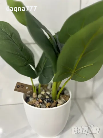 Красиво изкуствено растение в саксия, Cozevdnt, зелено, снимка 5 - Изкуствени цветя - 50433765