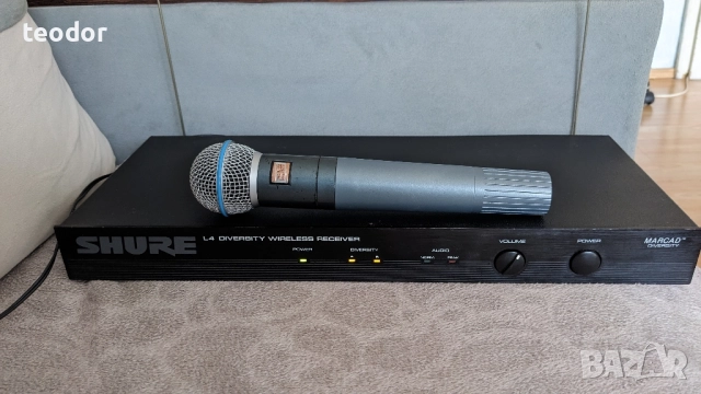 SHURE BETA58 USA 189.00Mhz, снимка 2 - Микрофони - 51444839