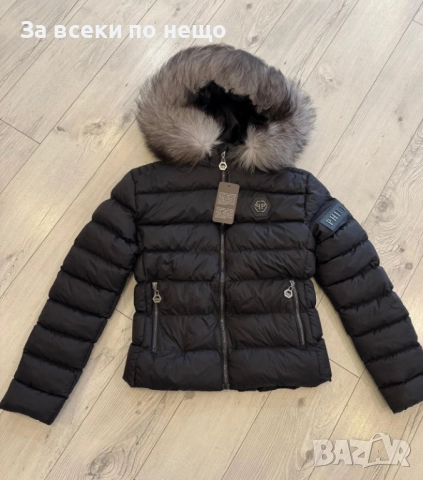 Philipp Plein Дамско Зимно Яке С Естествен Пух На Качулката Филип Плейн - 6 Цвята Код W.S.O.33, снимка 2 - Якета - 52595171