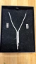 Дамско сребърно колие с обеци НОВО!, снимка 1