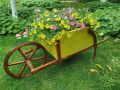 Прекрасна градинска количка за декорация - Вдъхнете нов живот на вашата градина!, снимка 8