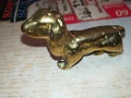 ЗАЯВЕНО-КУЧЕ-МЕД/МЕСИНГ 7х5х2см-МАСИВНА ФИГУРА ОТ АНГЛИЯ 1907252017, снимка 16