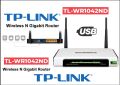 Гигабитов Рутер TP-Link TL-WR1042ND с USB порт, снимка 1