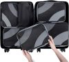 BAGSMART Компресионни куфарни органайзери, комплект 6 броя, черно, снимка 7