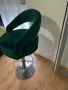 Бар СТОЛ 1БР тъмнозелени/кадифе, снимка 3