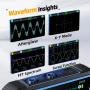 FNIRSI 2C53P Преносим осцилоскоп, сигнал генератор и мултицет с тъчскрийн дисплей, снимка 5