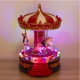 Коледна музикална въртележка Mercado Trade, LED осветление, Червен, снимка 1