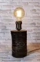 Дървена настолна лампа, снимка 2
