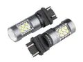 Лед крушки P27/7W (T25q) 12/24V 24x 3030 SMD CANBUS, бяла, снимка 2