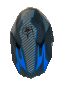 Кросова каска, S/M, карбон със синьо, Шлем за кросов мотор, снимка 7