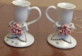 Комплект от 2 порцеланови свещника* , снимка 2