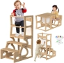 Монтесори кула 3 в 1 – помощна кула, бюро и стол, дъска за рисуване, снимка 4