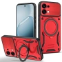 Магнитен Калъф за Oppo A6 Pro 5G / 4G с 360° Стойка - TPU+PC, Военна защита, 6 цвята, снимка 2