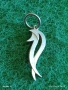 Сребърна висулка елегантен и модерен силует ювелирна изработка 35467, снимка 3