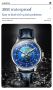 Луксозен,изключително красив мъжки кварцов часовник OLEVS,планета Земя, снимка 5