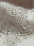Бели разкошни 100 % памук памучни елегантни дънки дънкови панталони с бяла дантела , снимка 6