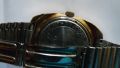 Руски часовник "Слава",позлатен, с датник и метална каишка, снимка 3