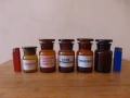 Аптекарски шишета буркани бурканчета 5 бр , снимка 1