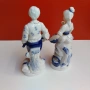 НАЙ ДОБРАТА ОФЕРТА Сет две стари немски ръчно рисувани порцеланови фигури 20см., снимка 5