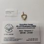 Златна висулка"Сърце"1.06гр., снимка 1 - Колиета, медальони, синджири - 45357570