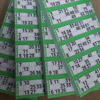 600 бинго билета – 3 Подложки от 600 зелени листовки, снимка 3 - Настолни игри - 45399898