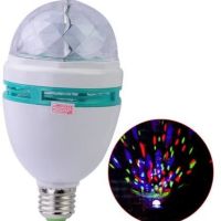 Диско LED лампа, въртяща се крушка - автоматично въртене с кристални топки, снимка 10 - Лед осветление - 45638985