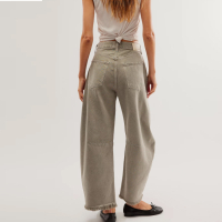 Дамски широки ежедневни дънки с джобове, 5цвята , снимка 10 - Дънки - 45032203