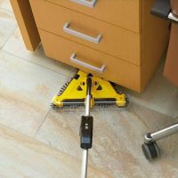Електрическа триъгълна подочистачка Twister Sweeper, жълта, снимка 2 - Мопове, кофи, четки и метли - 45201905