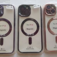 Калъф MagSafe + стъклен протектор Iphone 15 / 15Po/ 15 Pro Max/15 Plus, снимка 1 - Калъфи, кейсове - 45684973