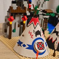 Lego 6766 Rapid River Village Уестърн Индианци, снимка 11 - Колекции - 45481117